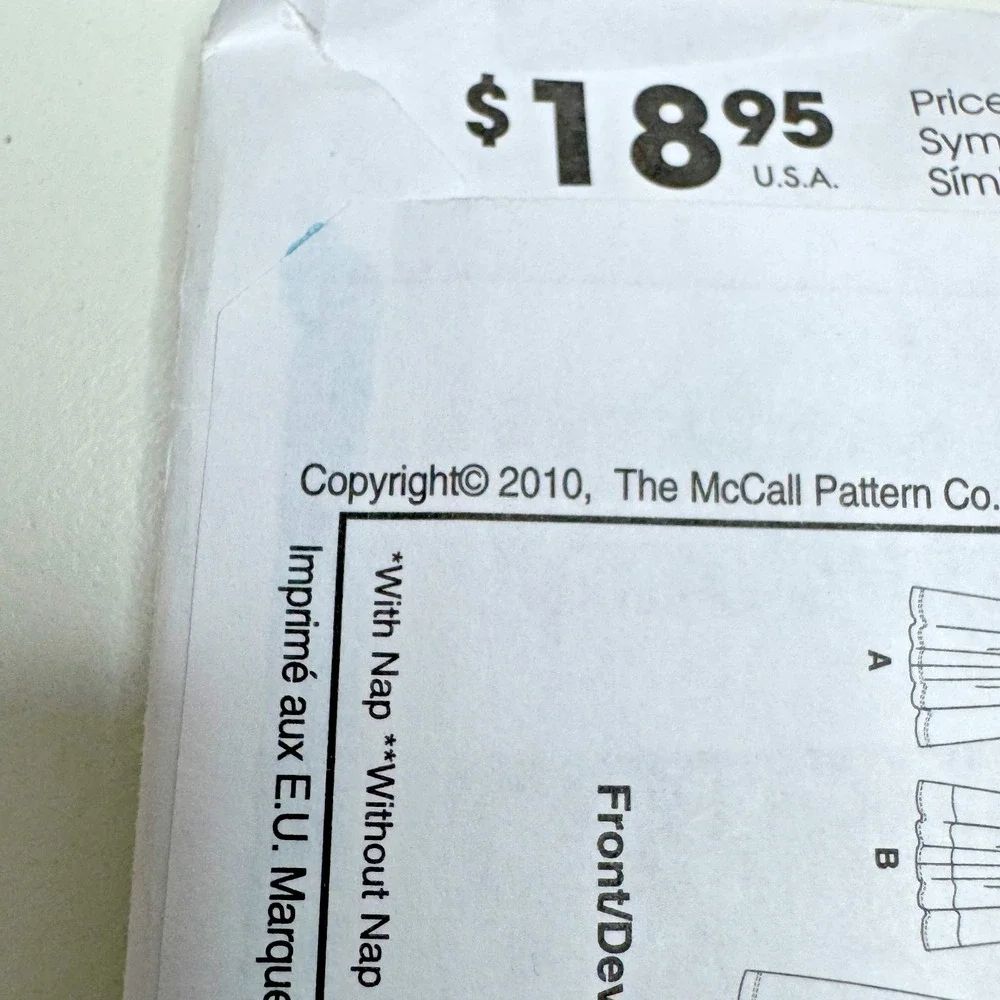McCALLS 6074 Uncut Sewing Pattern A5 6-14 Pullover Dress Stretch Knits‎ 2010